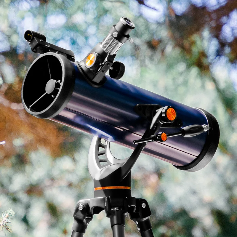 BIJIA 114/1000EQ высокой четкости отражающий астрономический телескоп на большие расстояния с регулируемым штативом