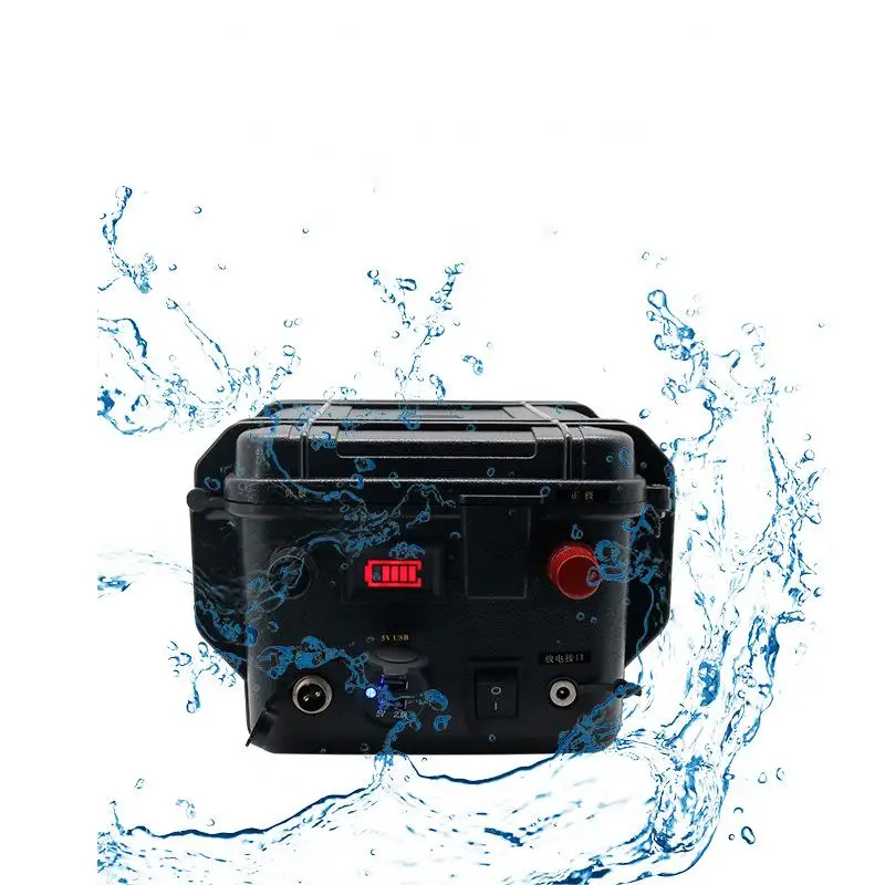 12V 24V 50A/100Ah Lifepo4 Rechargeable Battery For Electric Outboard Thrust Trolling Motor Rowing Boat With Smart BMS