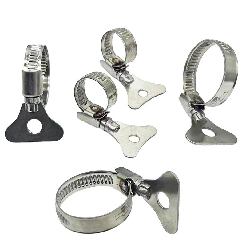 Germany Type Adjustable Pipe Clamps Hose Clips Clamps With Thumb Screw Handle