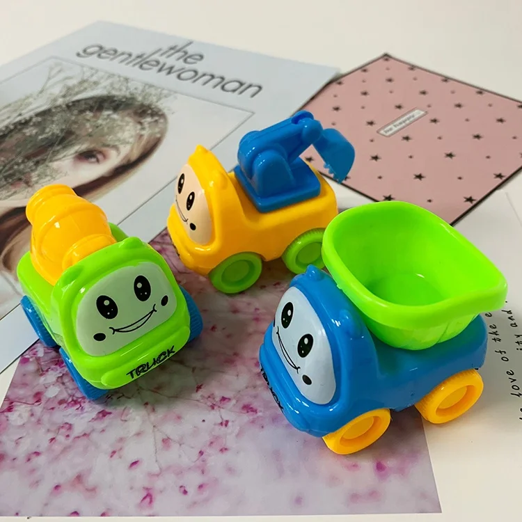 Pull Back Engineering Vehicle car for kids toys capsule