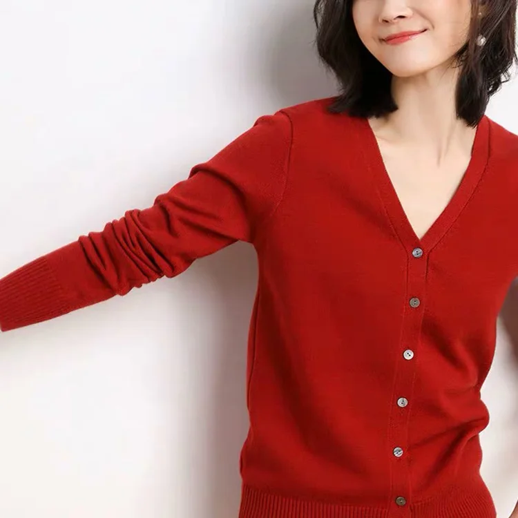 Женский короткий кардиган, свитер из хлопка, изготовленный на заказ