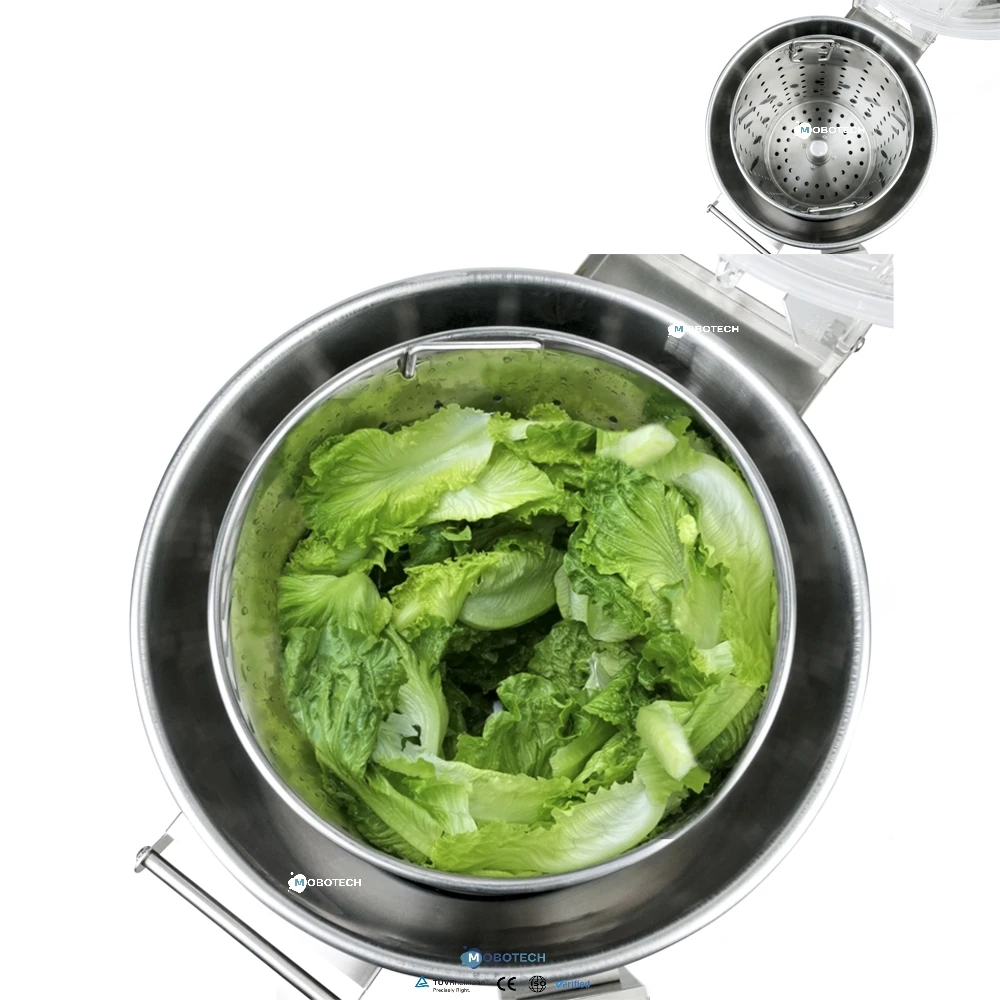 Commercial Automatic Salade Dryer Machine 28L Vegetables and Fruits Spinner Centrifugal Deoiling Machine Removing Water