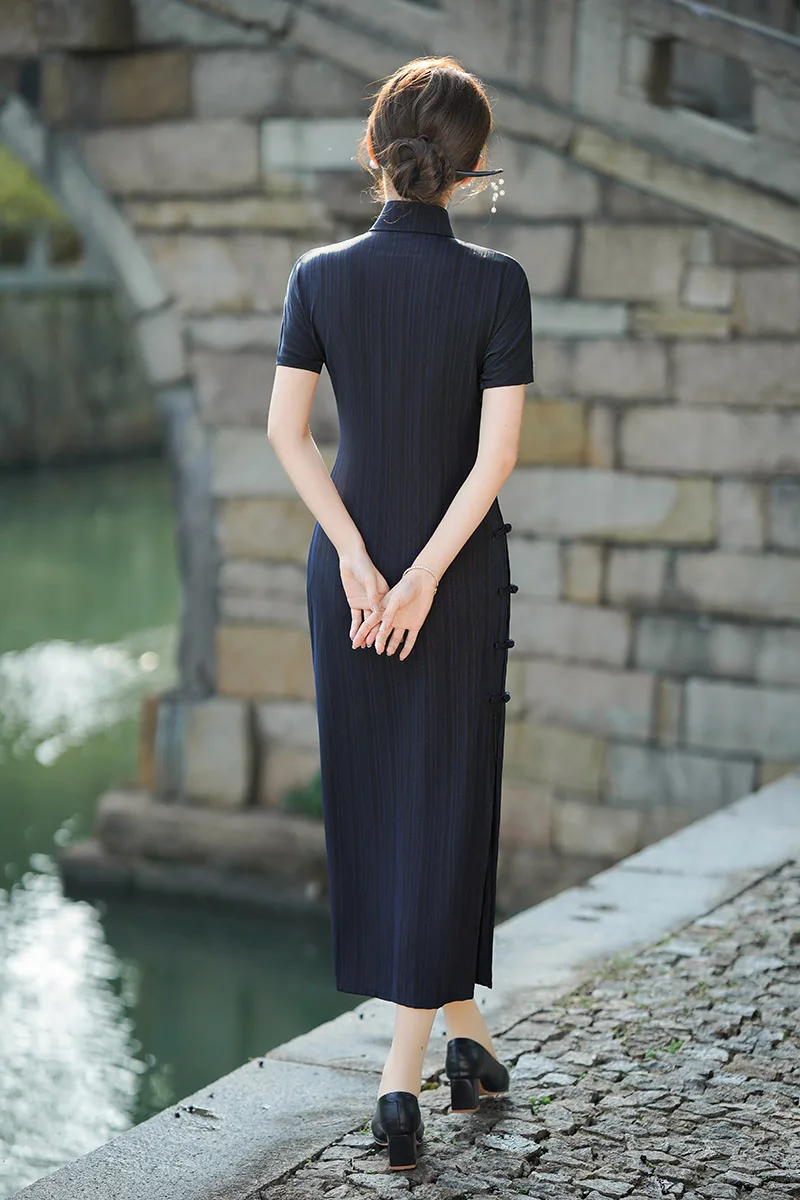 Online Wholesale Women Summer Qipao Dress Chinese Traditional Cheongsam clothes