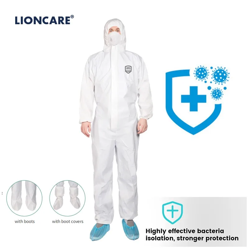 PPE CAT 3 Type 5/6 Coverall  Microporous Disposable Protective Coverall