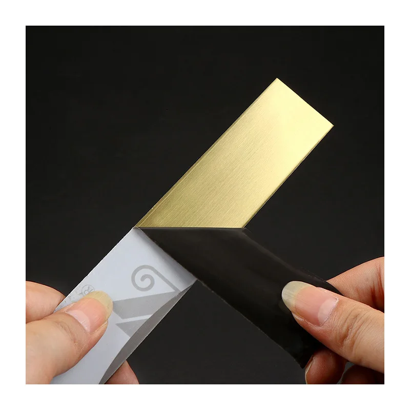 Factory Price Home Decorative Mirror Brushed Self Adhesive Tape Stainless Steel Strip Gold