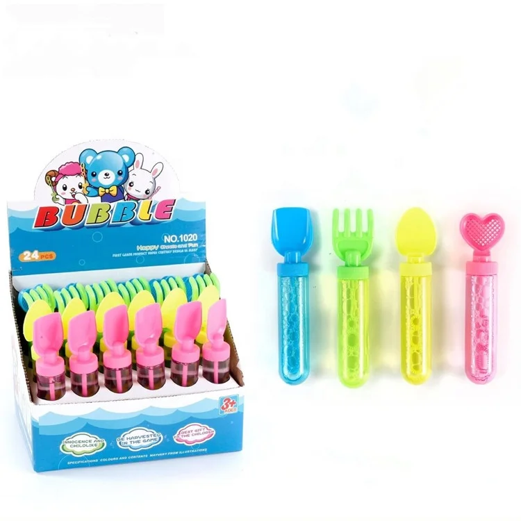 Newest kids small bubble stick toy colorful soap bubble tube play on beach