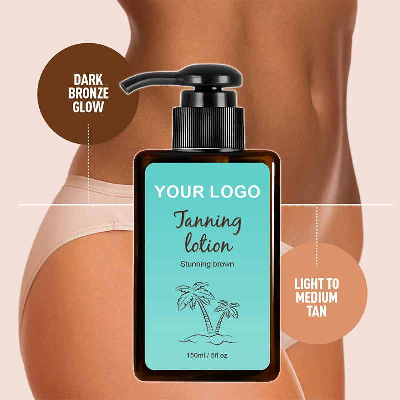 Factory Private Label Natural Ingredients  Lotion Accelerator Tanning Cream For Solarium