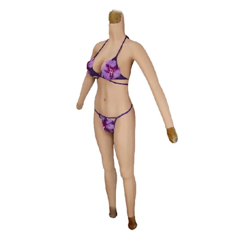 E cup Realistic Silicone Women Vagina And Female Transgender Body Suit Silicone Female Bodysuit Crossdresser