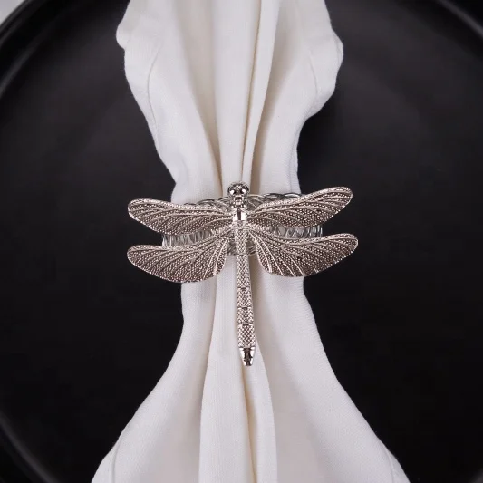 2023 wholesale new designs insect napkin rings butterfly serious napkin holder