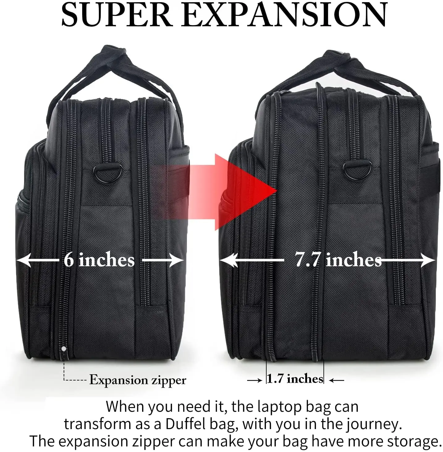 Custom Travel Briefcase Laptop Bag Expandable Large Hybrid Shoulder Bag Water Resistant Business attache case