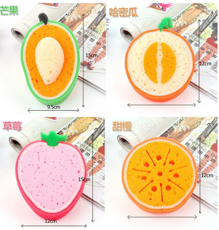 Wholesale Premium Kids & Baby Bath Sponge Fun Fruit Sponge