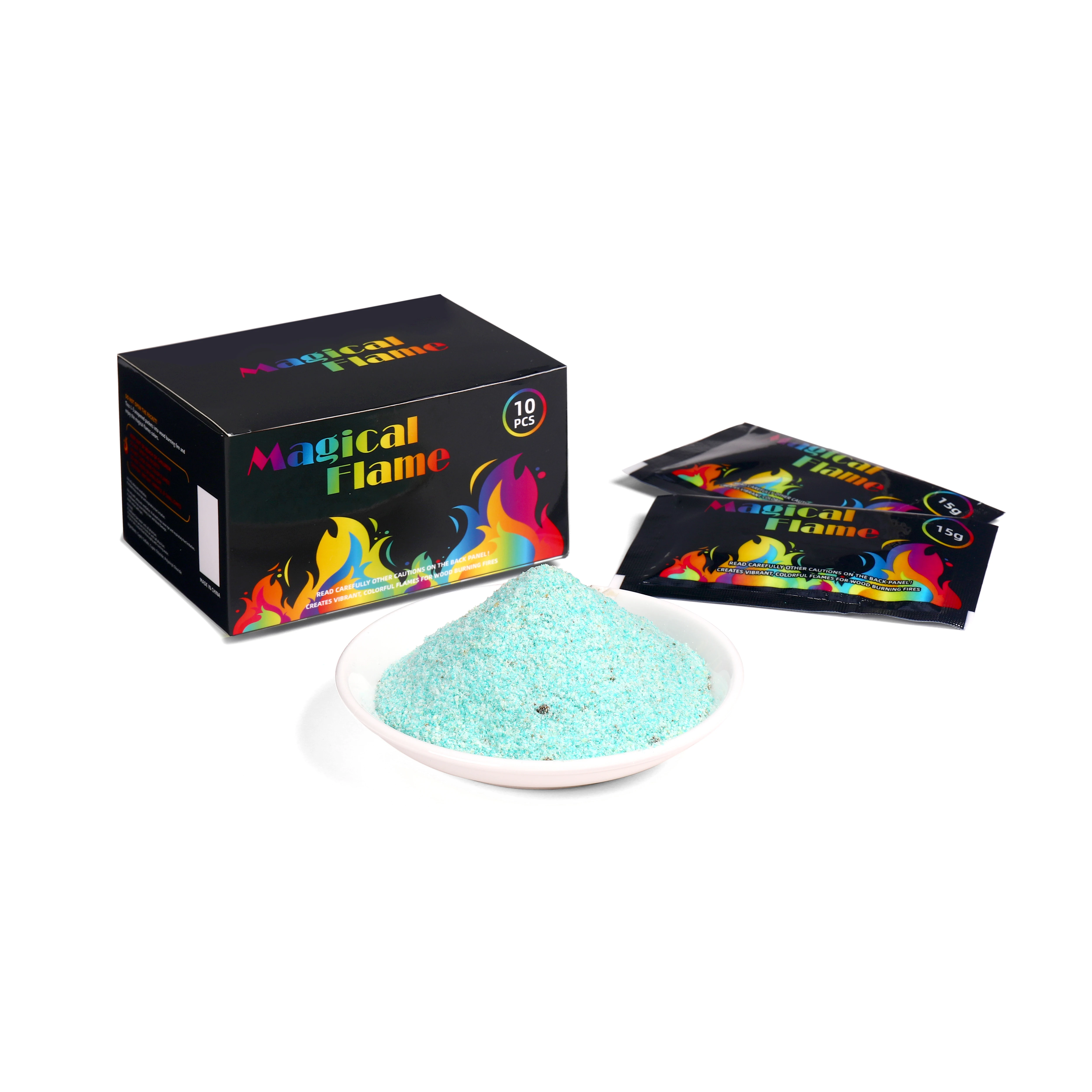 Artificial fire flame Magic Fire Powder Magic Flame Colorful Art Fire For Camping Party Material For Fireplace Bonfire