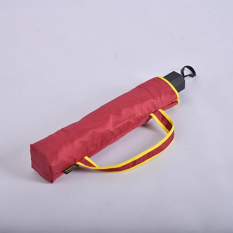 Custom Red Windproof Double Canopy Folding Golf Promotional Umbrella With Logo
