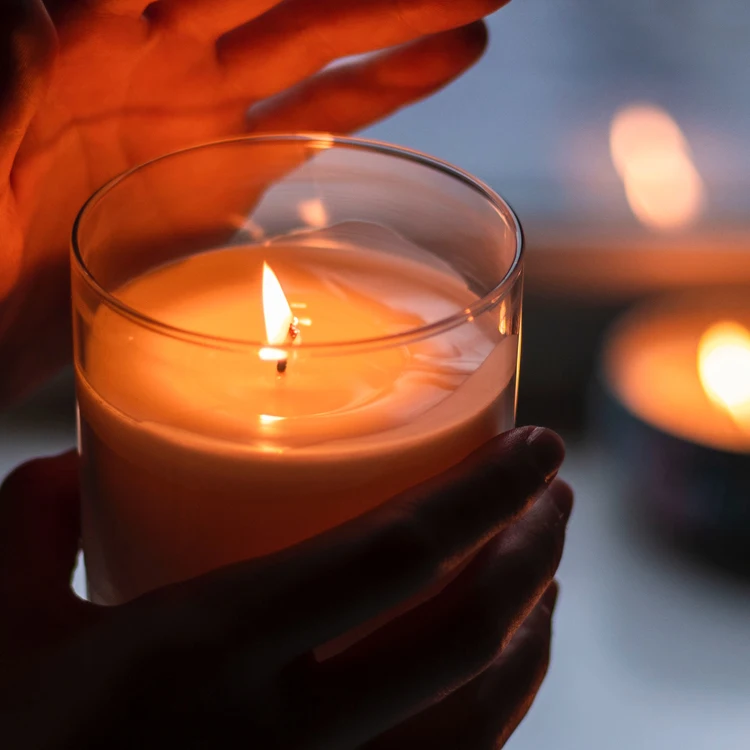 Idealpak Custom Style Clear Glass Bowl Jar Candle Glass Holders Candle Jars for Birthday Party Event