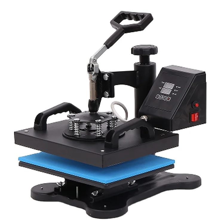 All-In-One 8-in-1 Combo Heat Press Transfer Machine for T-Shirts Hats Mugs Cups Bottles