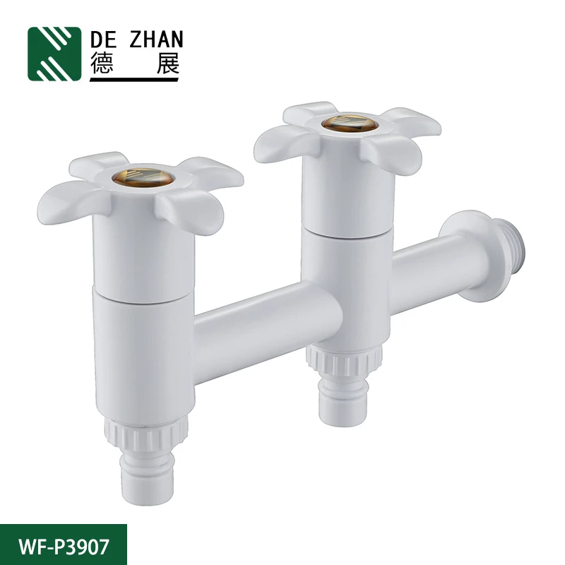 2 Way Bibcock Taps Plastic ABS Water Faucet Nozzle