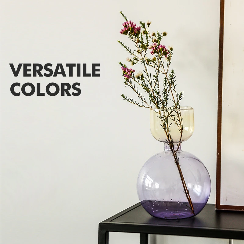 Glass Crystal Vases Large Glass Transparent Vases Hand Blown Glass Vase