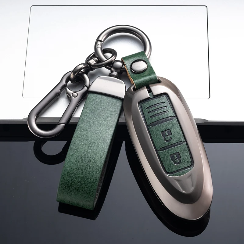 New Design Leather Car Accessories Interior Decoration Car Key Cover Case For Nissan Juke NAVARA NV350 Almera Sunny