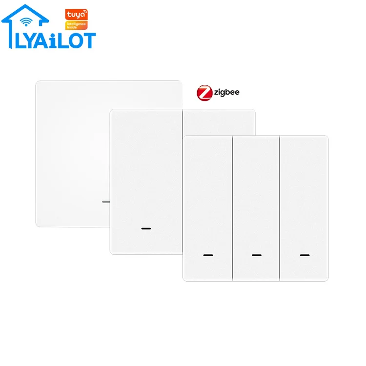 Сценический переключатель ZigBee, если переключатель будет использован при нажатии одной кнопки, дистанционное управление без необходимости подключения, хаб шлюза Zigbee