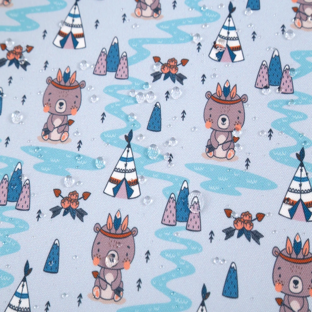 Shaoxing keqiao textile 100 polyester cartoon digital printed waterproof 600D oxford fabric with pvc coated for bag tent