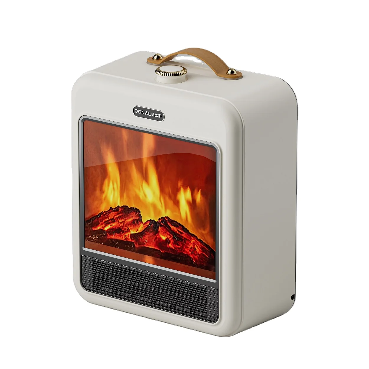 New Arrival Smart Home 1700w Ptc Ceramic Heaters For Winter Home Electric Desktop Heater 3D fire frame fan foot heater