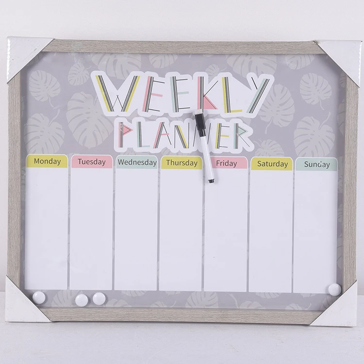 
Wood Multiple Center Bulletin Board - Magnetic Message Board Wall Organizer Whiteboard, Blackboard Mail Sorter and Cork Board 