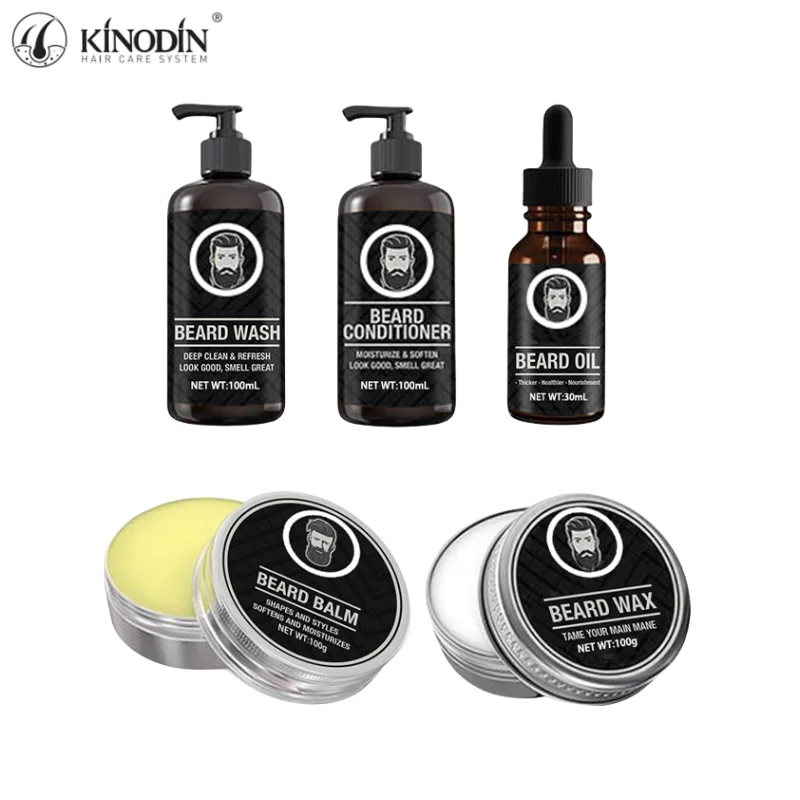 Private Label organic natural  beard oil hair growth oil OEM beard  Care Kit For Men Grooming Care