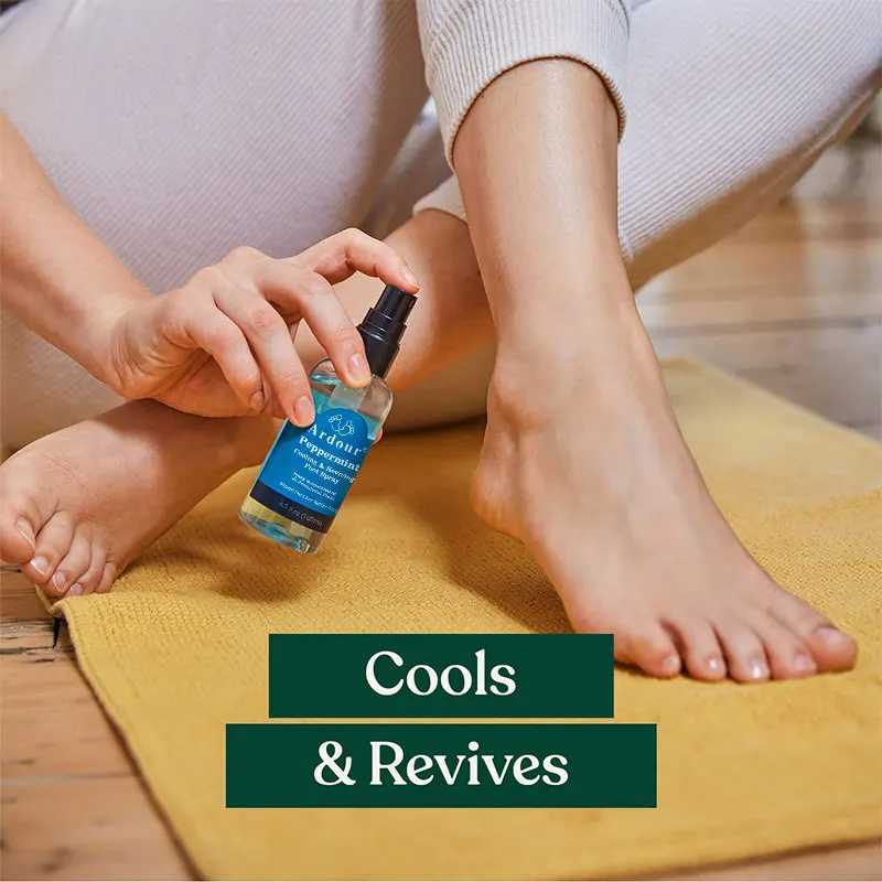 FOOT SKIN CARE  cooling foot spray Expert care for active feet  Peppermint Cooling & Reviving Foot Spray