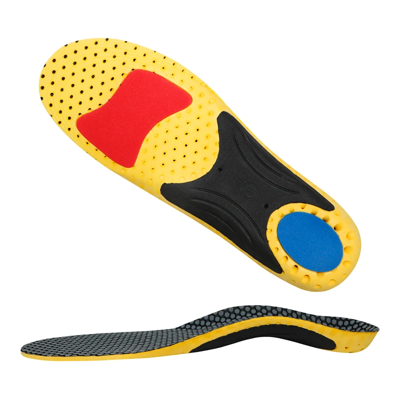 S-King Man And Women Shoe Arch Support Orthotic Insole For Flat Feet Best Eva Foam Heel Plastic Shell Orthotic Insoles