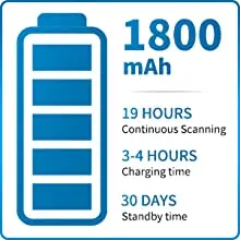 YOKO Bluetooth 2D 1D Barcode Scanner, Handheld Wireless USB  Barcode Reader Auto Sensing with stand