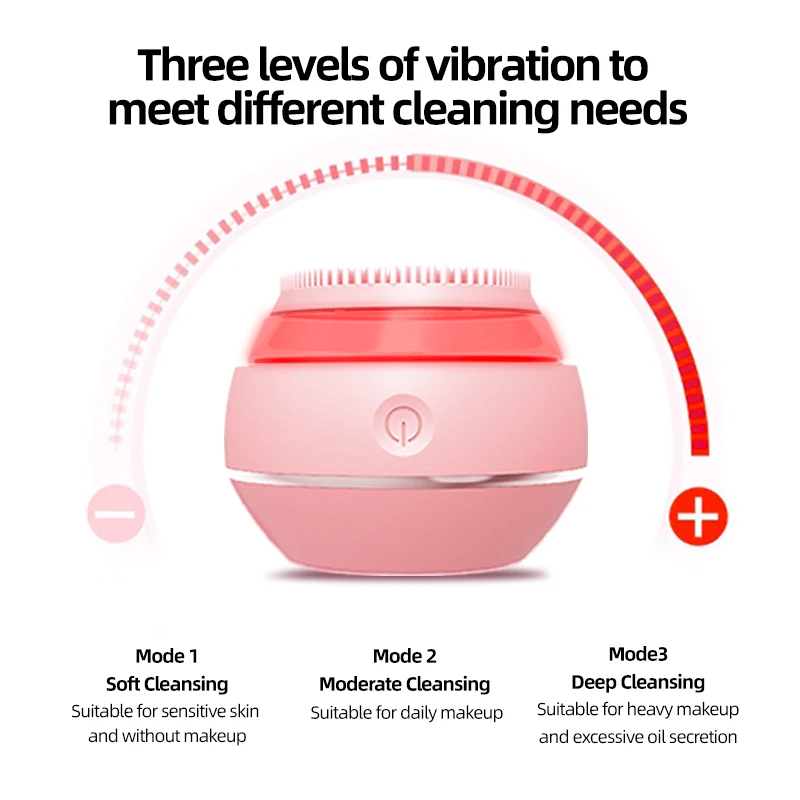 Водонепроницаемые и портативные щетки для чистки лица 3 светодиодных светильника