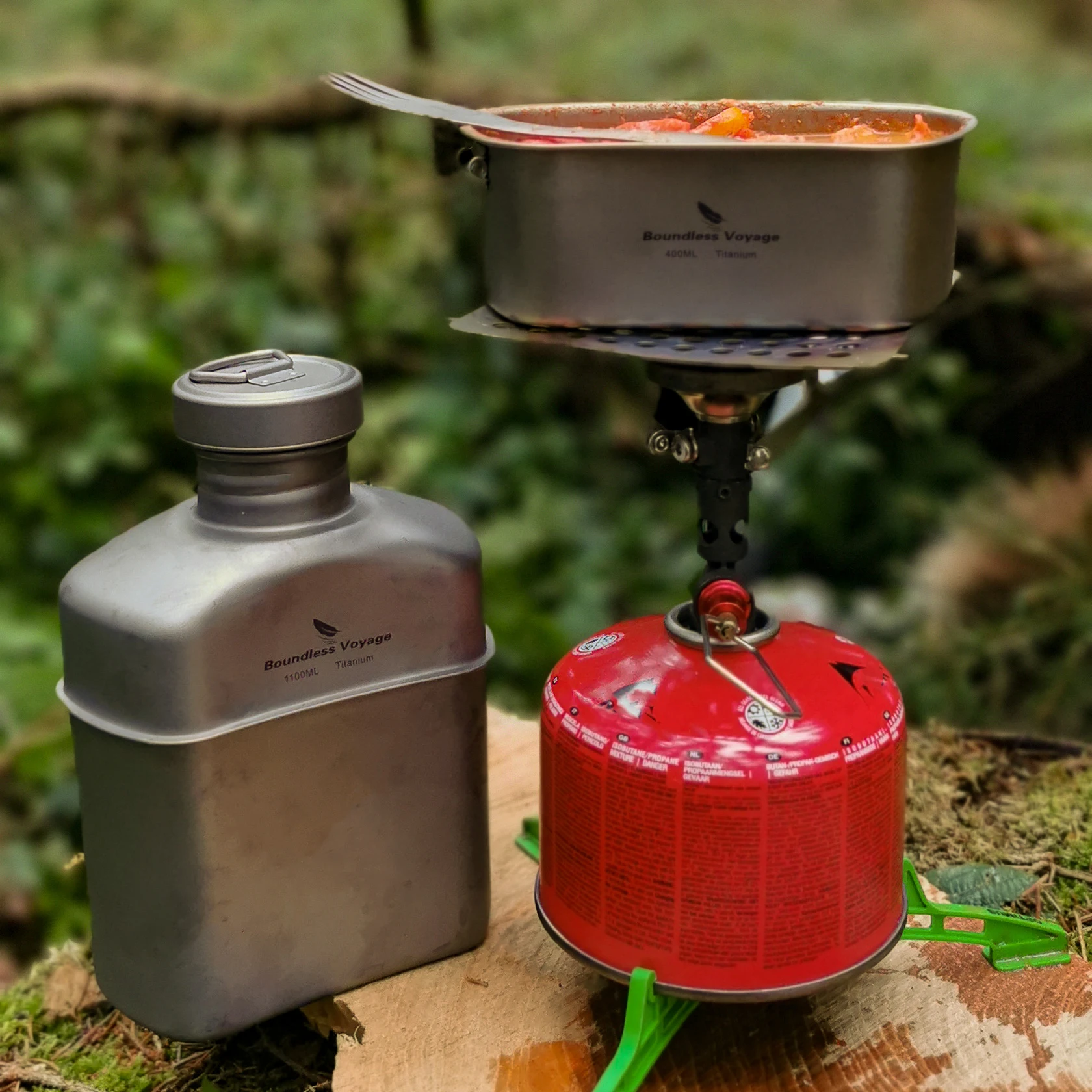 Титановая бутылка для пикника Boundless Voyage Outdoor кемпинга путешествий набор кастрюль столовая чашка воды