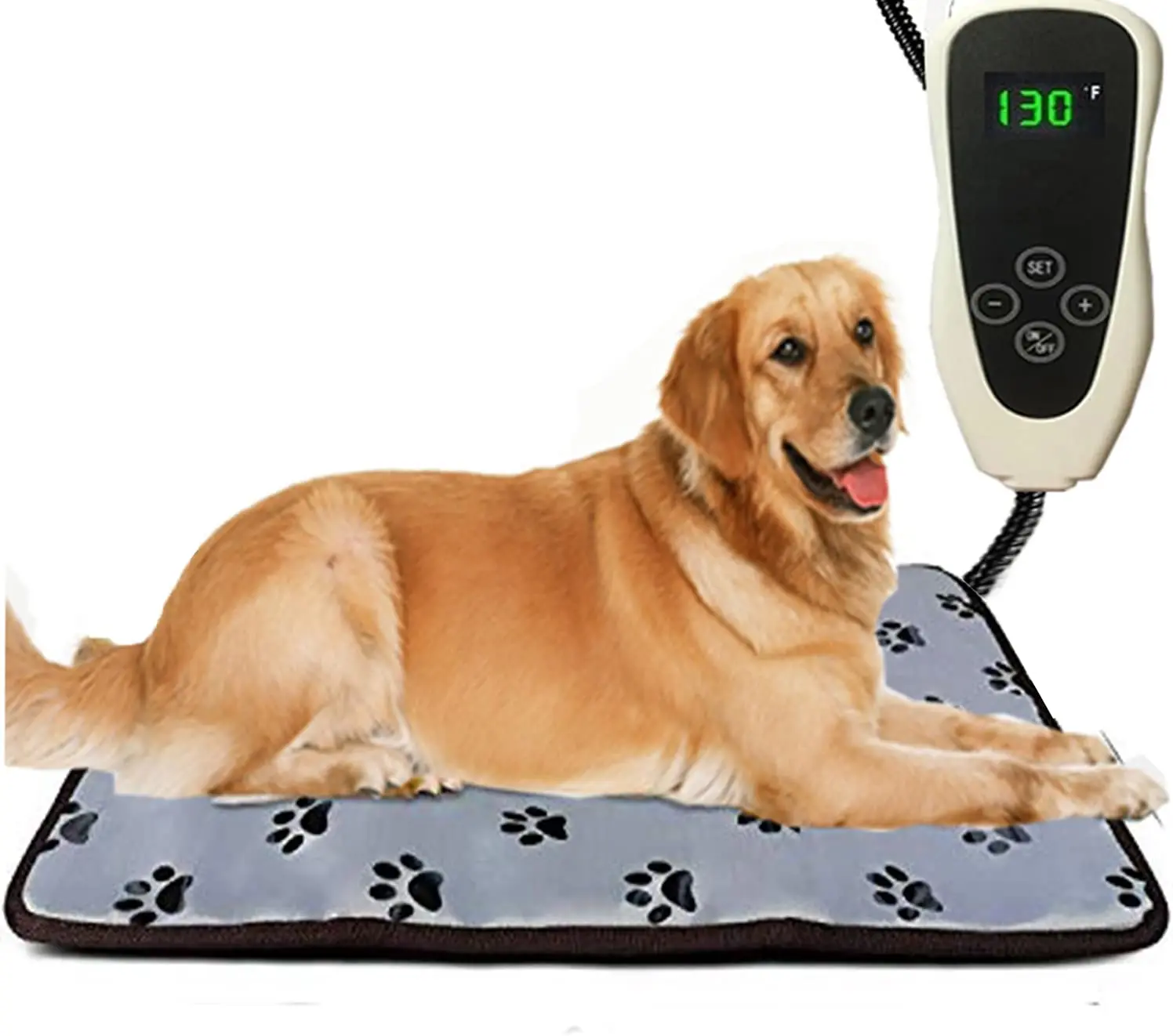 Pet Heating Pad Outside XL Electric Mat for Large Dogs Cat Indoor Heated Bed Warmer Warming Mat Large Breed