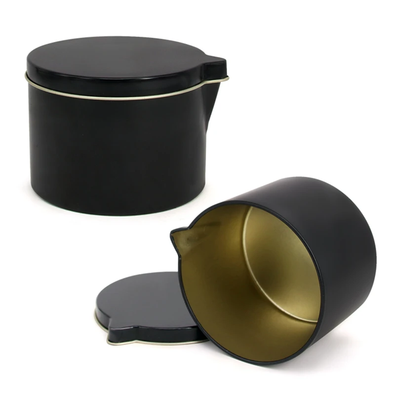 colorful printing aluminum candle tin Custom cosmetic container scent candles aluminum tin jar with spout lid