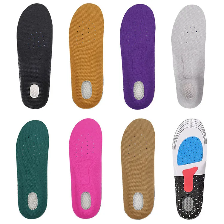 Silicone orthotic Insoles EVA Shock-Absorbing Arch Support and Cushioning Flat Foot Orthopedic Insoles for Plantar Fasciitis