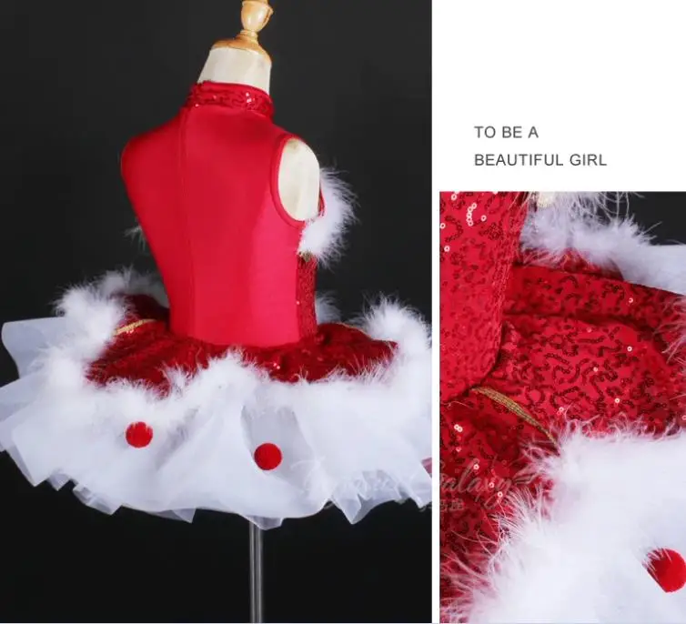 4392 New red velvet leotard Classical professional ballet tutu skirt for girls