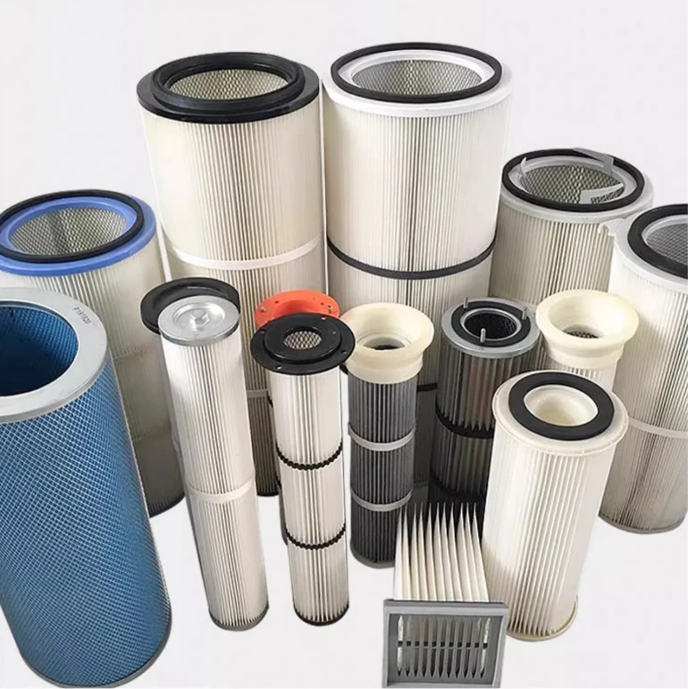 Customized Industrial Powder Dust Collector Air Filter Cartridge For Sand Blasting Pharmaceuticals