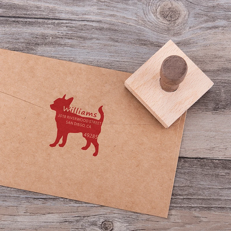 Wholesale Fast Delivery Oem low moq Dropshipping Office Supplies Customizable Pattern Text Creative Wooden Seal