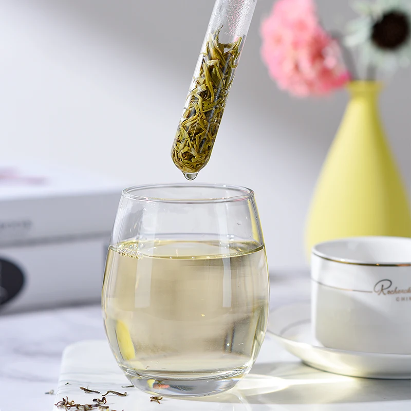 Customized creative glass test tube tea maker with tea filter, tea strainer, tea separator, tea set accessories, tea filter