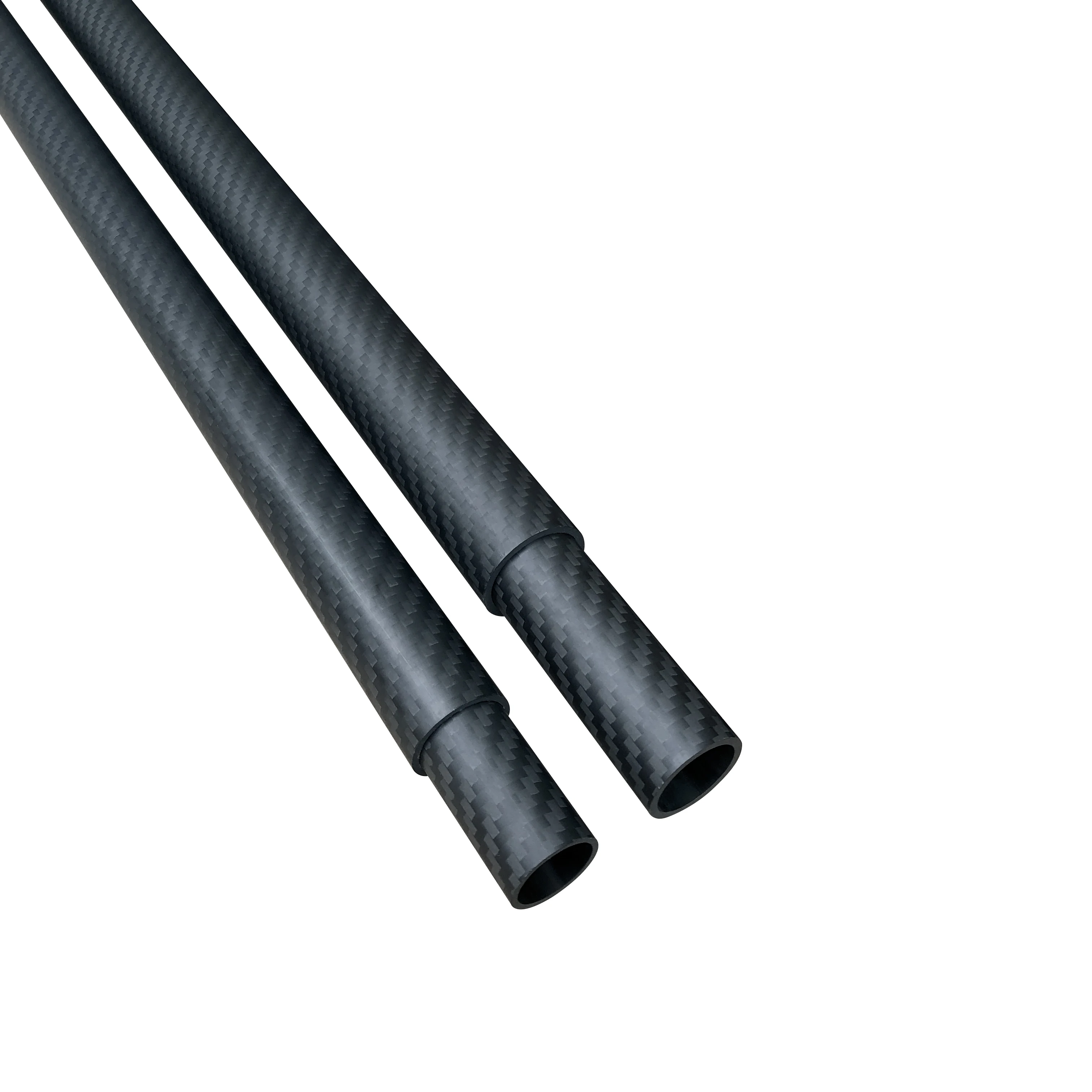 100% Carbon Fiber Sliding Pair Tube 3k Twill Matte Roll Wrapped Carbon Fiber Tube