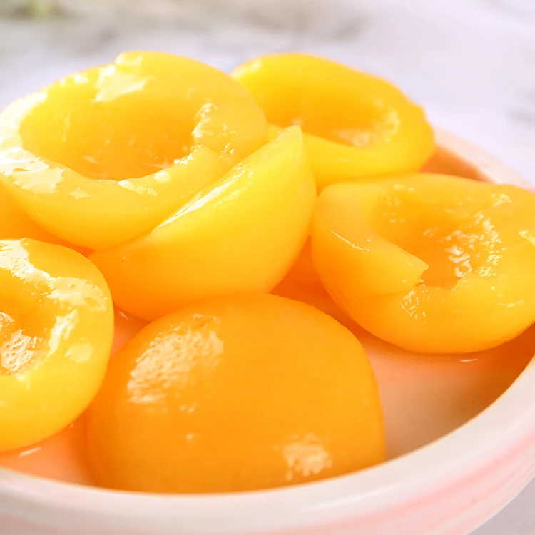Factory Customize 3kg 6tins Canned Fruit Snakes Canned Yellow Peach Halves in tin