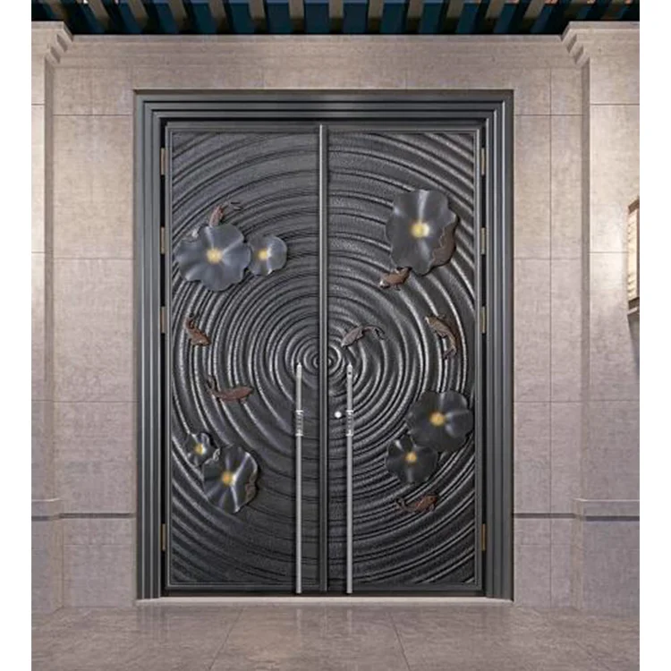 Modern Style Room Design Container Smart Sliding French Locks Garage Shutter Titanium Security Door