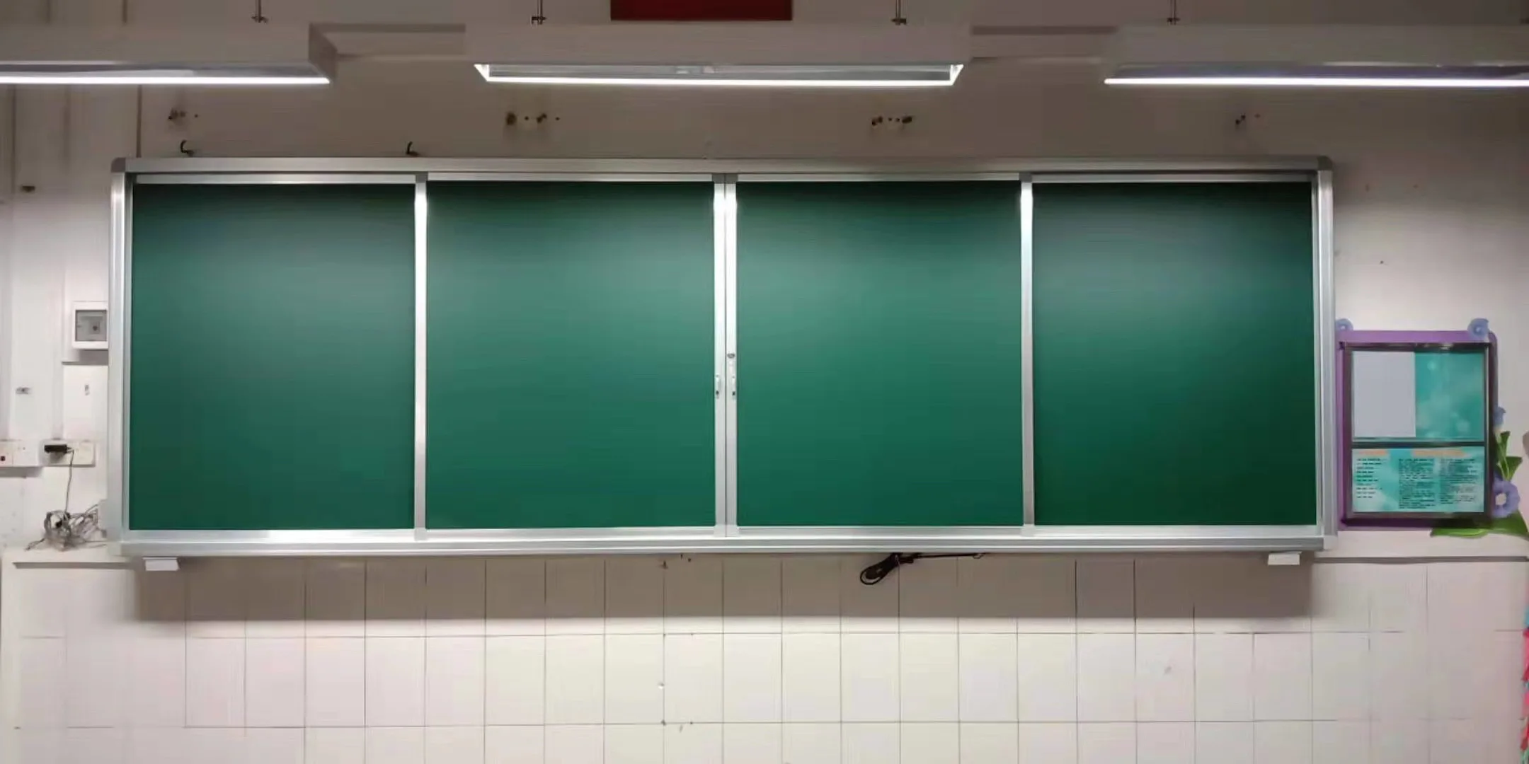 400*130 CM Sliding magnetic chalkboard for  school classroom