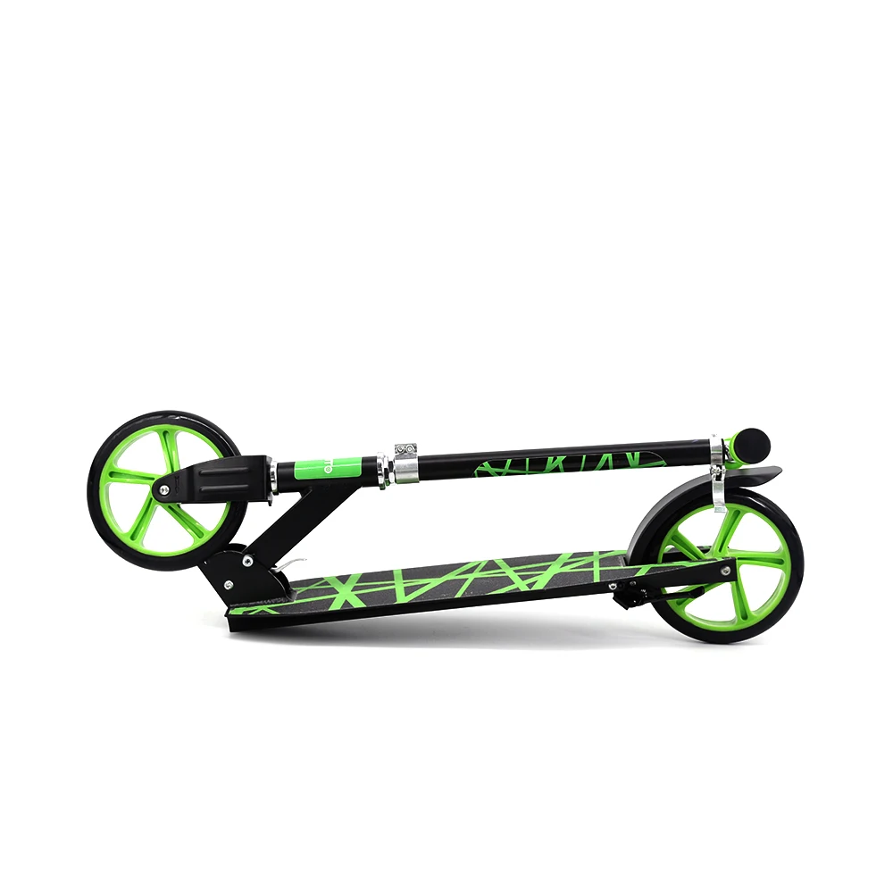 folding wide wheels adult kick scooter with adjust height