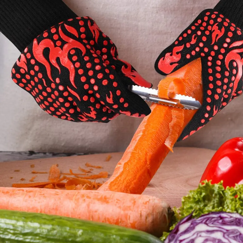 Wholesale Silicone Insulation Gloves Kitchen High Temperature Baking Fireproof Microwave BBQ Oven Heat Resistant Glove
