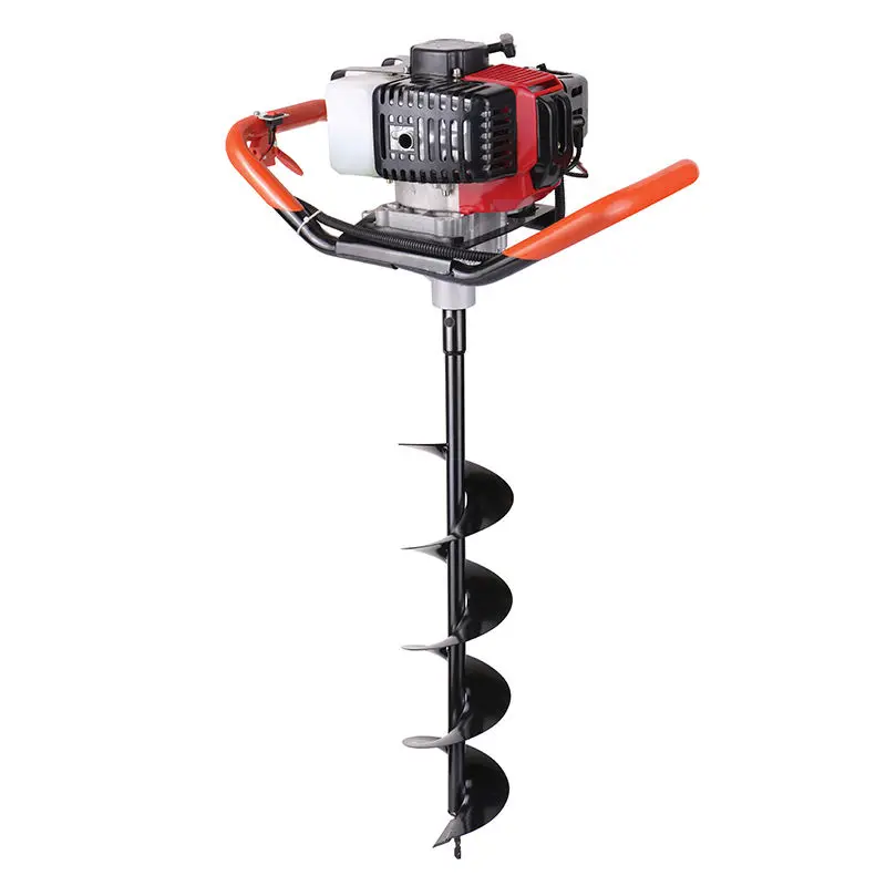 Discount 3meter deep drill auger 2 stroke 1e48f engine type gasoline power 63cc 62cc power earth auger machinere