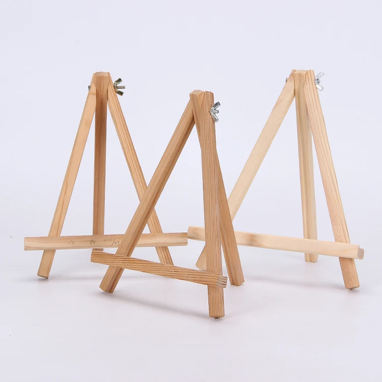 
Factory direct sale solid wood easel children mini wooden tripod 