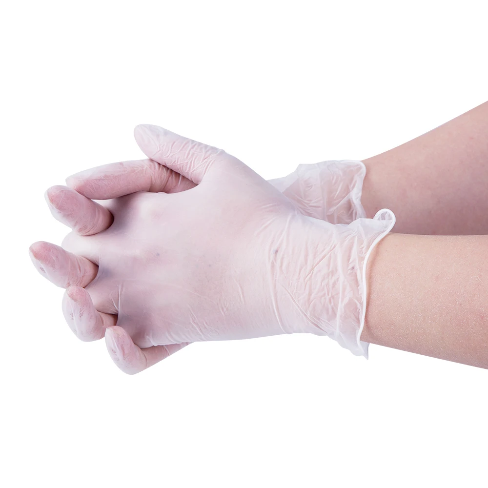Factory Wholesale 4.5 g / pcs Cheap High Quality Clear Examination Disposable Vinyl Gloves For Food household With CE