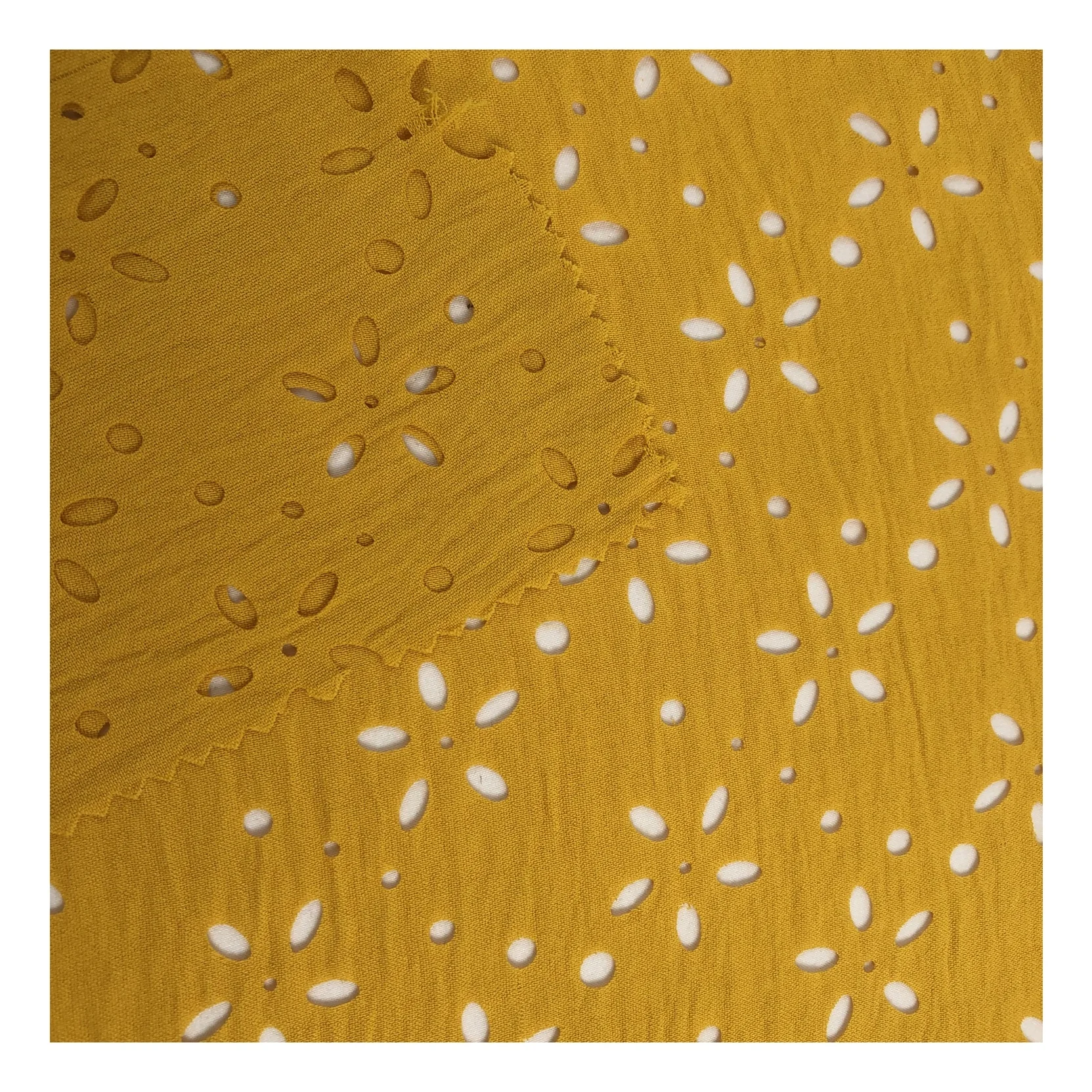 2021 hot sale soft Plain dye cut 100% CEY polyester linen look fabric woven fabric for fashion flower dress