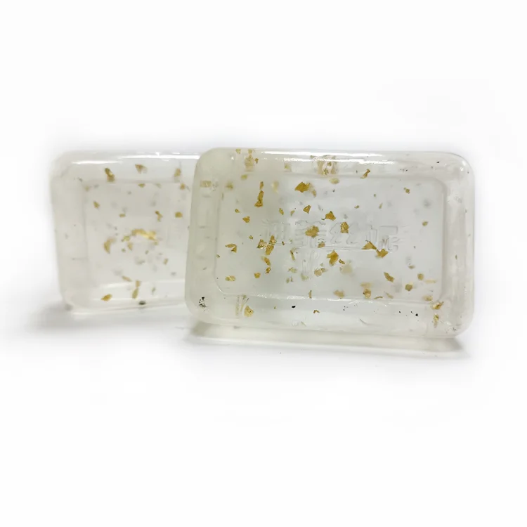Natural plant extract deep cleansing gold leaf soap handmade beauty soap